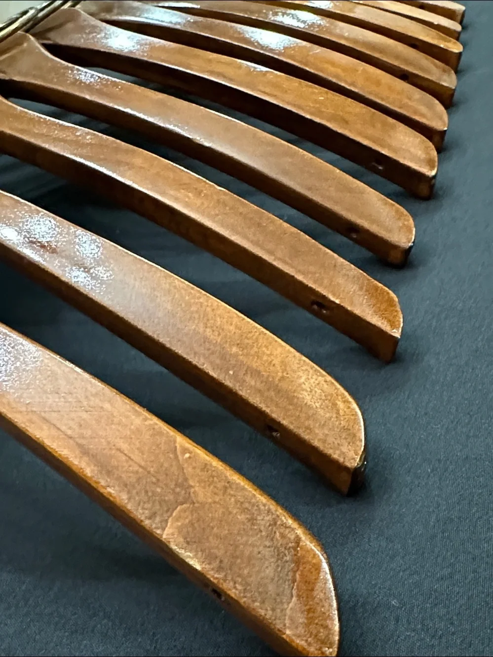 Polo Ralph Lauren With Pony Solid Wood Vintage Hangers - Lot of 10